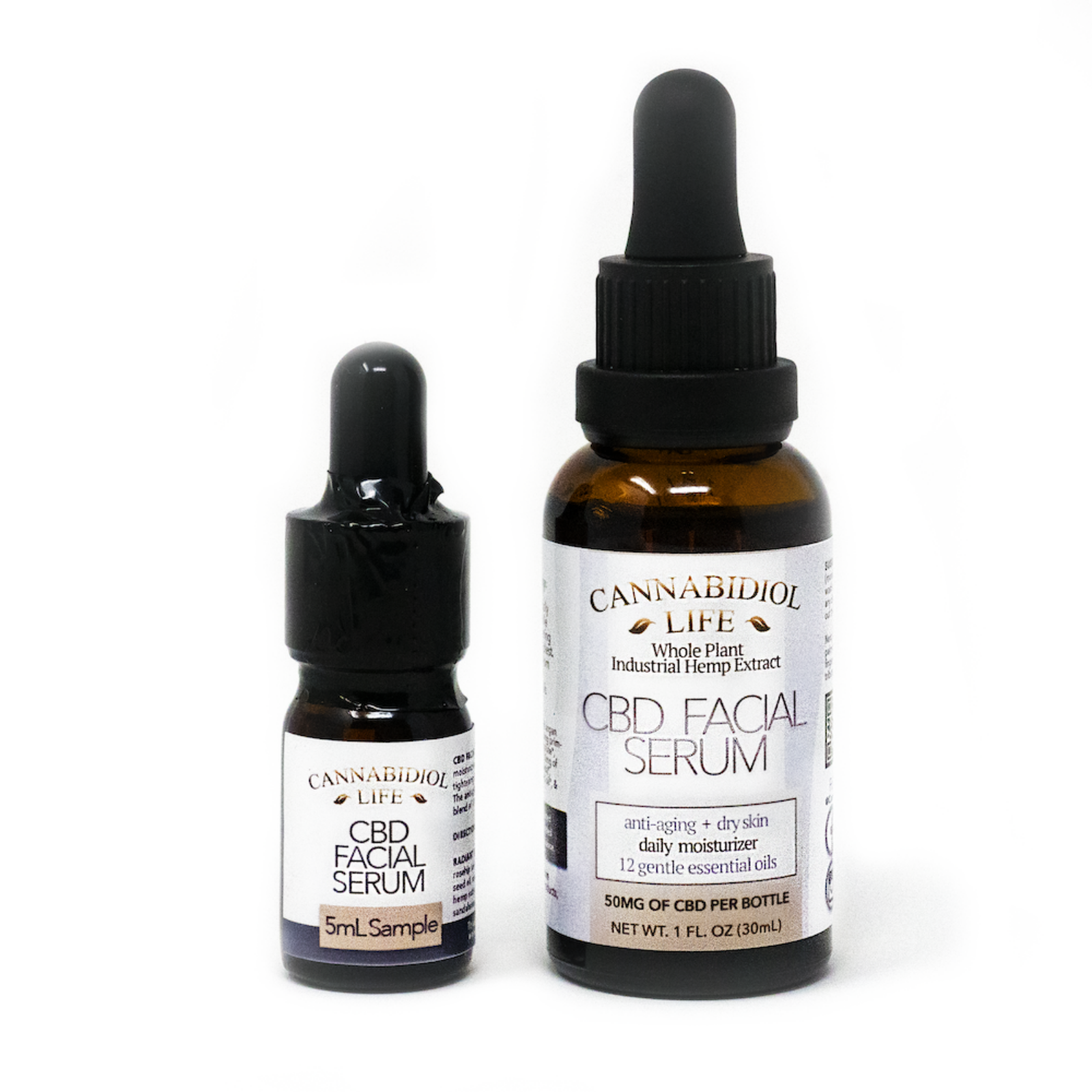 CBD Facial Serum AntiAging + Daily Moisturizer Leafly